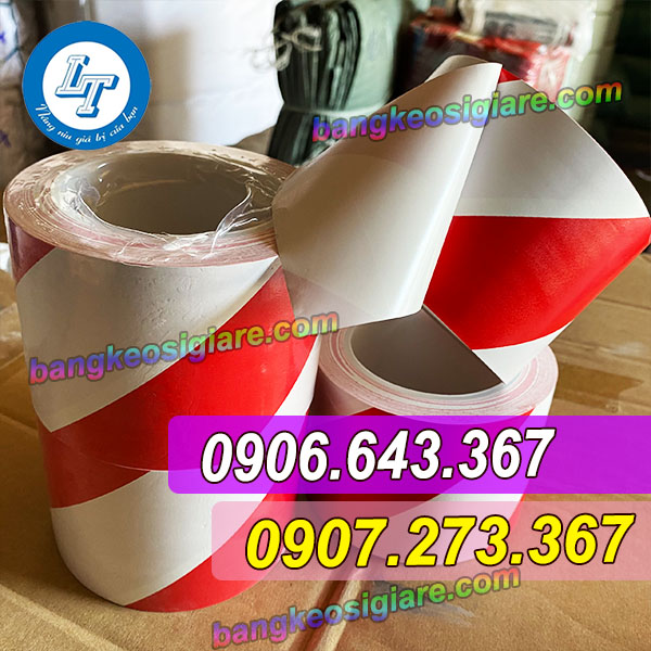 GIÁ SỈ BĂNG KEO DÁN NỀN SỌC TRẮNG ĐỎ 8F băng keo dán nền sọc đỏ trắng