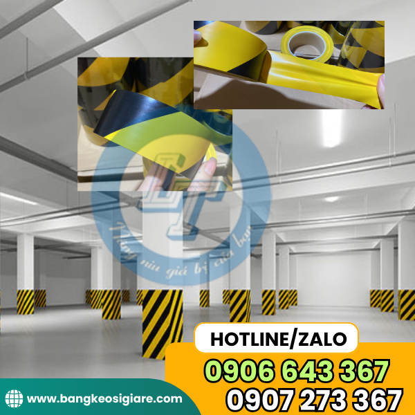 XƯỞNG BĂNG KEO DÁN NỀN CẢNH BÁO TẠI BÌNH CHÁNH ứng dụng băng keo dán nền