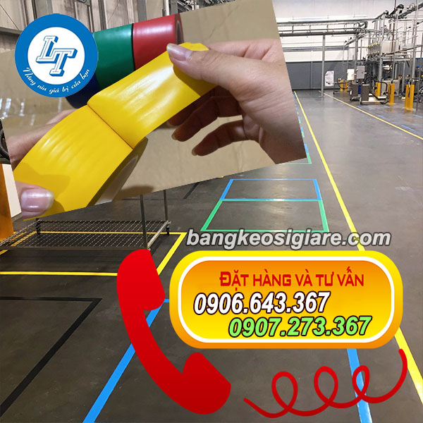 ĐẦU MỐI BỎ SỈ BĂNG DÍNH DÁN NỀN HÀNG ĐẦU băng keo dùng dán nền nhà xưởng