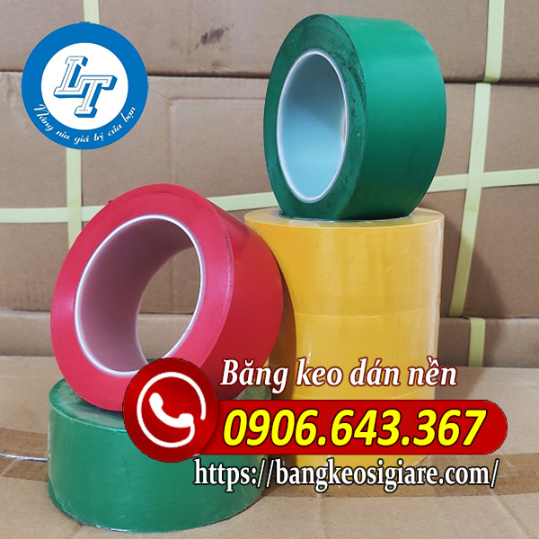 Băng keo dán nền, dán sàn giá sỉ TPHCM Băng keo dán nền màu