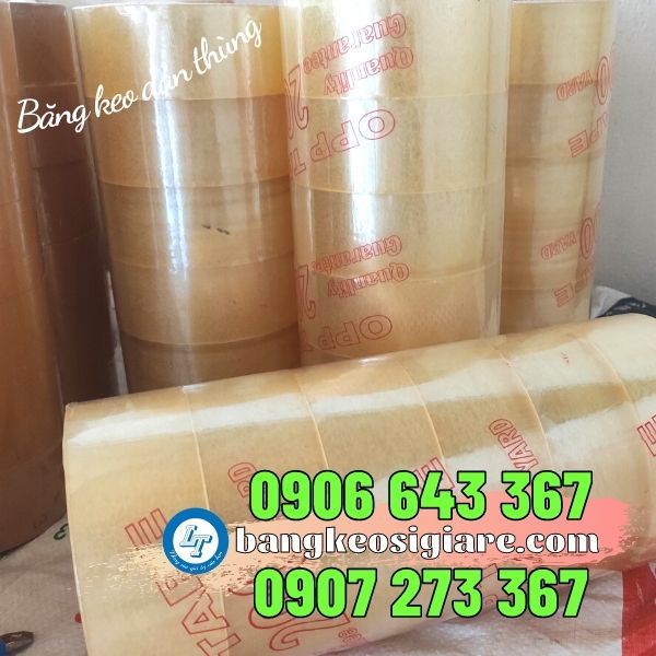 công ty băng keo dán thùng xốp giá rẻ băng keo trong dán thùng