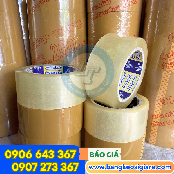 Băng keo dán thùng trong đục Băng keo dán thùng trong đục