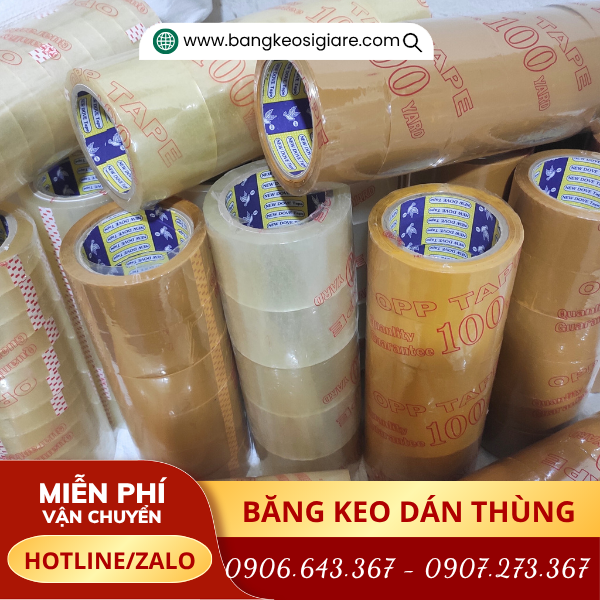 Băng keo dán thùng chắc chắn sẵn ngay kho Băng keo dán thùng chắc chắn sẵn ngay kho