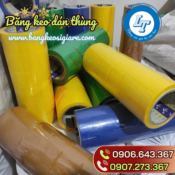ƯU ĐÃI NĂM MỚI BĂNG KEO DÁN THÙNG GIÁ TỐT băng keo dán thùng màu