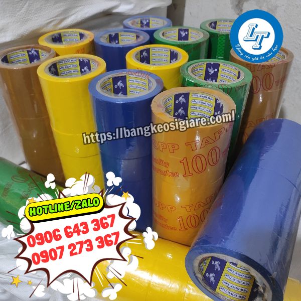 SẢN XUẤT BĂNG KEO DÁN THÙNG THÔNG DỤNG DÙNG DỊP TẾT băng keo dán thùng nhiều màu