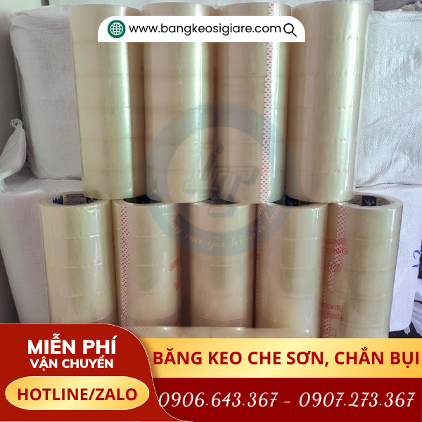 Băng keo trong dán thùng 4f8 Băng keo trong dán thùng 4f8