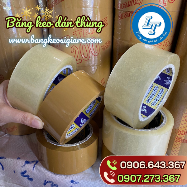 ƯU ĐÃI NĂM MỚI BĂNG KEO DÁN THÙNG GIÁ TỐT băng keo trong đục