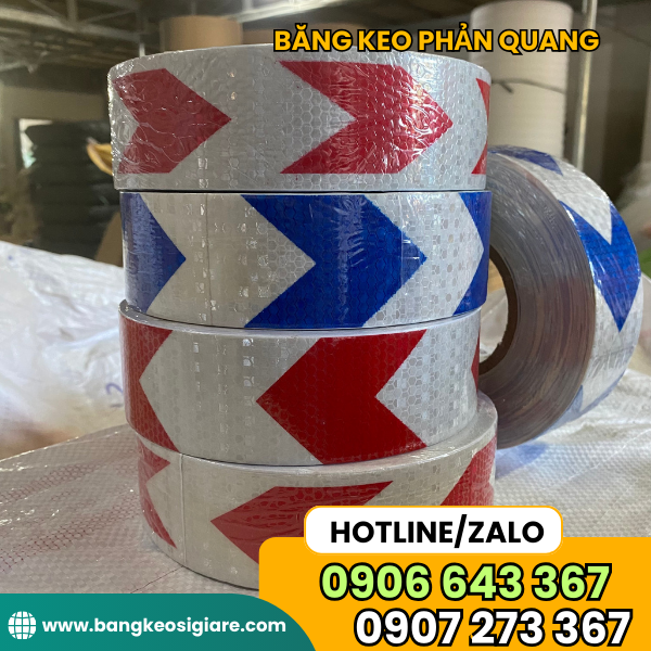 BĂNG KEO PHẢN QUANG IN MŨI TÊN BĂNG KEO PHẢN QUANG IN MŨI TÊN