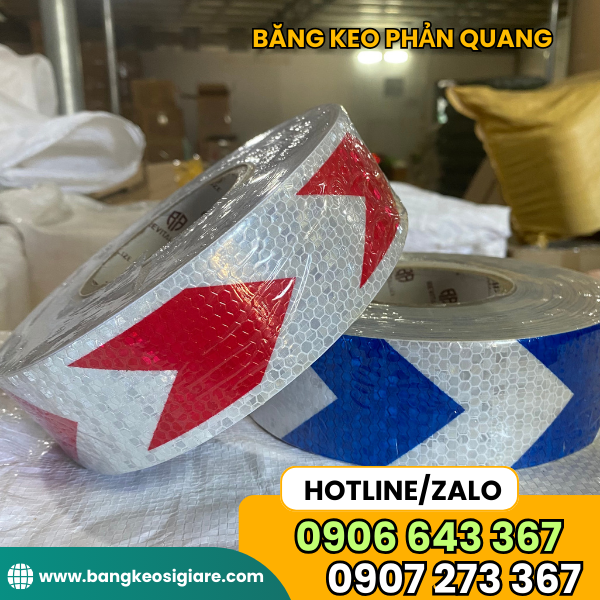 BĂNG KEO PHẢN QUANG IN MŨI TÊN BĂNG KEO PHẢN QUANG IN MŨI TÊN