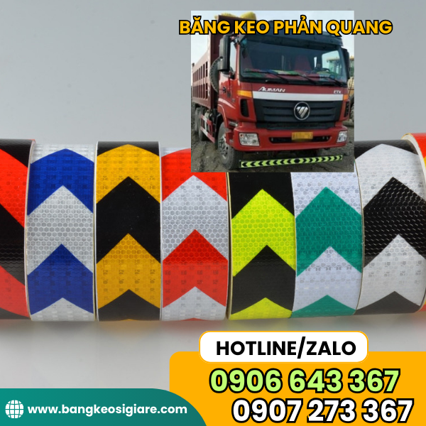 BĂNG KEO PHẢN QUANG IN MŨI TÊN BĂNG KEO PHẢN QUANG IN MŨI TÊN