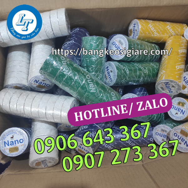 NHÀ CUNG CẤP BĂNG KEO ĐIỆN, BĂNG DÍNH NANO CHẤT LƯỢNG băng keo điện nhiều màu sắc