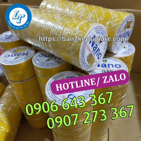 NHÀ CUNG CẤP BĂNG KEO ĐIỆN, BĂNG DÍNH NANO CHẤT LƯỢNG băng keo điện nano màu vàng