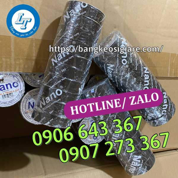 NHÀ CUNG CẤP BĂNG KEO ĐIỆN, BĂNG DÍNH NANO CHẤT LƯỢNG băng keo điện nano màu đen