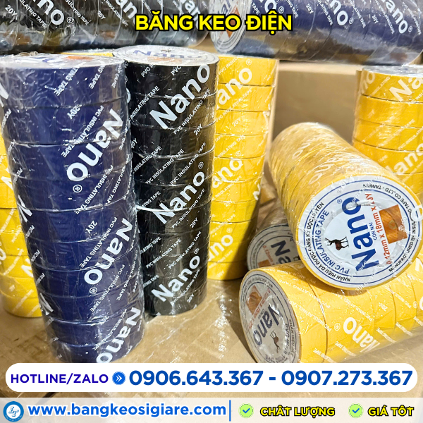 Băng keo điện nano nhiều màu Băng keo điện nano nhiều màu