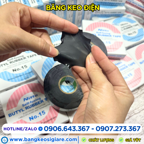 Băng keo điện Nitto No.15 dai bền Băng keo điện Nitto No.15 dai bền