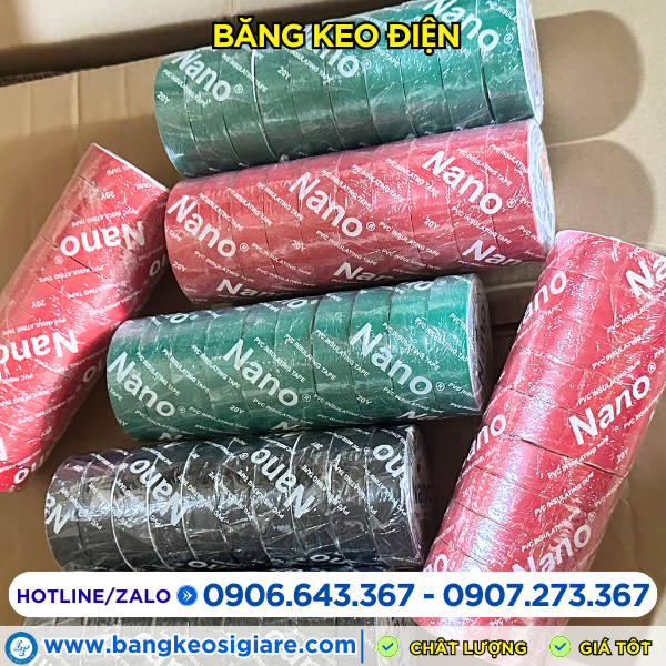 Băng keo điện Nano 20y Băng keo điện Nano 20y