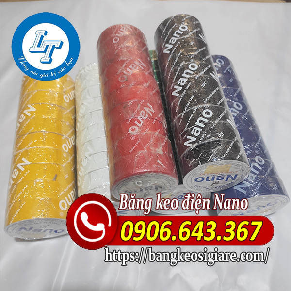 GIá sỉ các loại băng keo điện nano hiện nay Băng keo điện nano nhiều màu