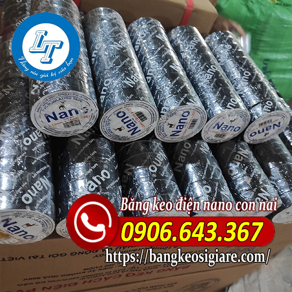 KHO BĂNG KEO ĐIỆN NANO CON NAI CHẤT LƯỢNG băng keo điện nano con nai đen
