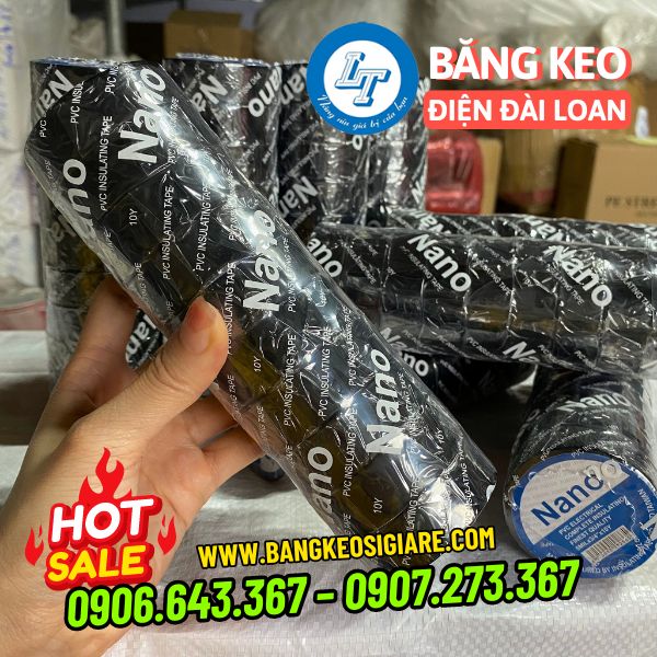 giá sỉ băng keo điện nano đài loan băng keo điện nano dài loan 10 cuộn/cây