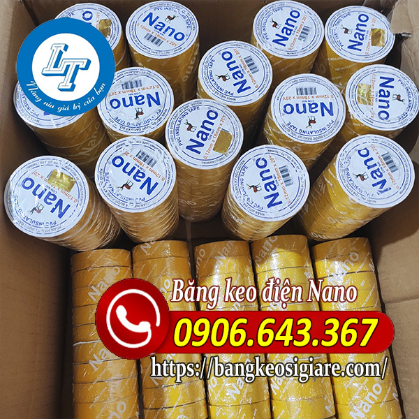 GIá sỉ các loại băng keo điện nano hiện nay Băng keo điện nano màu vàng