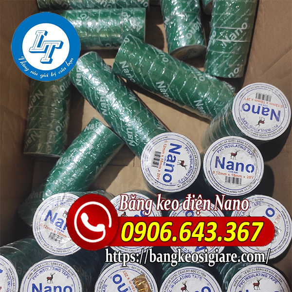 GIá sỉ các loại băng keo điện nano hiện nay Băng keo điện nano màu xanh