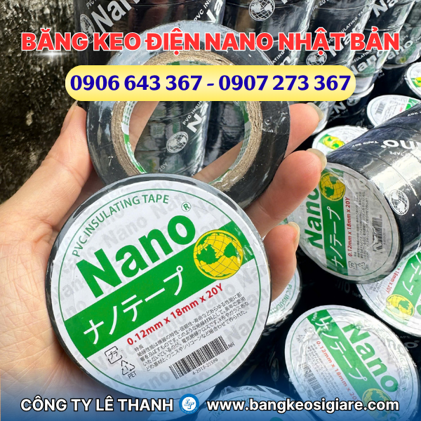 Băng keo điện Nano Nhật Bản 10Y, 20Y giá sỉ Băng keo điện Nano Nhật Bản 20 yard