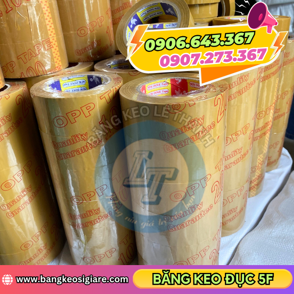 Băng keo đục đóng chắc chắn quanh lõi giấy Băng keo đục đóng chắc chắn quanh lõi giấy