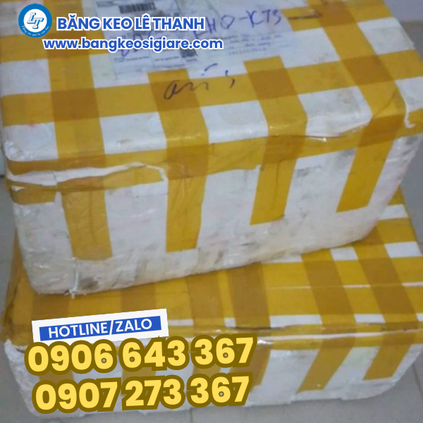 Băng keo đục dán thùng xốp chắc chắn Băng keo đục dán thùng xốp chắc chắn