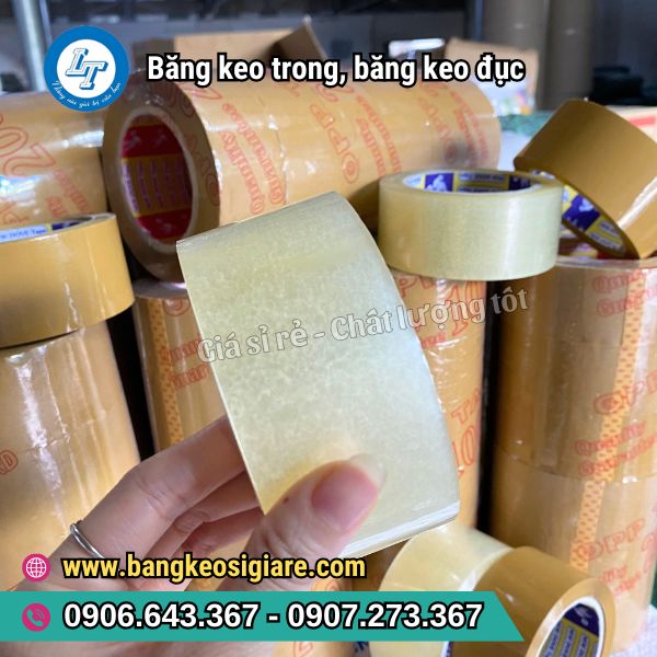 CUNG CẤP SỈ BĂNG KEO TRONG, BĂNG KEO ĐỤC CHO CÁC NHÀ XƯỞNG băng keo trong đục