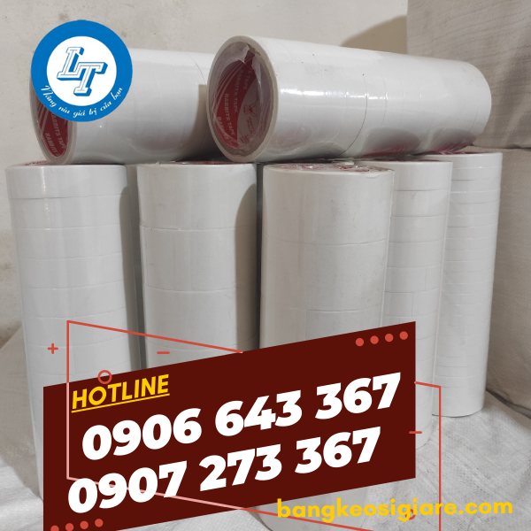 BĂNG KEO 2 MẶT DÁN GIẤY SIÊU DÍNH GIÁ RẺ băng keo giấy 2 mặt