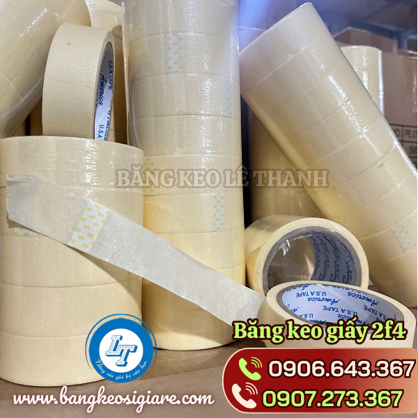 Băng keo giấy 10 cuộn/cây Băng keo giấy 10 cuộn/cây