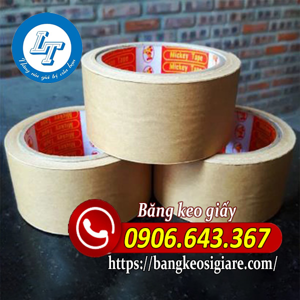 Băng keo giấy giá rẻ nên mua Băng keo giấy da bò nhám