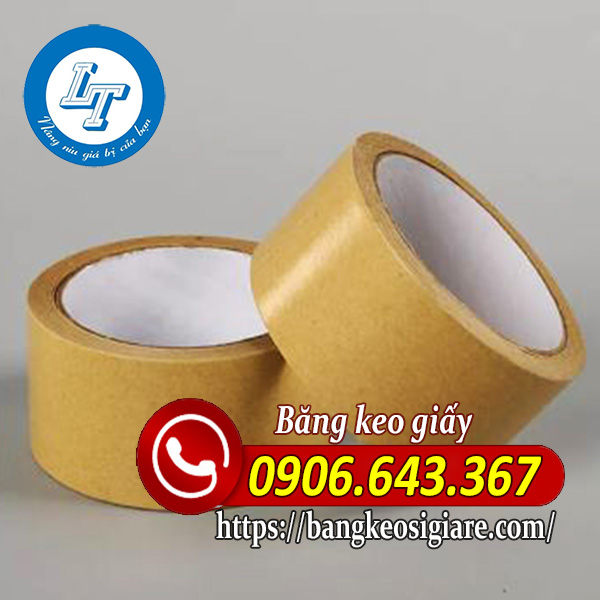 Băng keo giấy giá rẻ nên mua Băng keo giấy da bò trơn