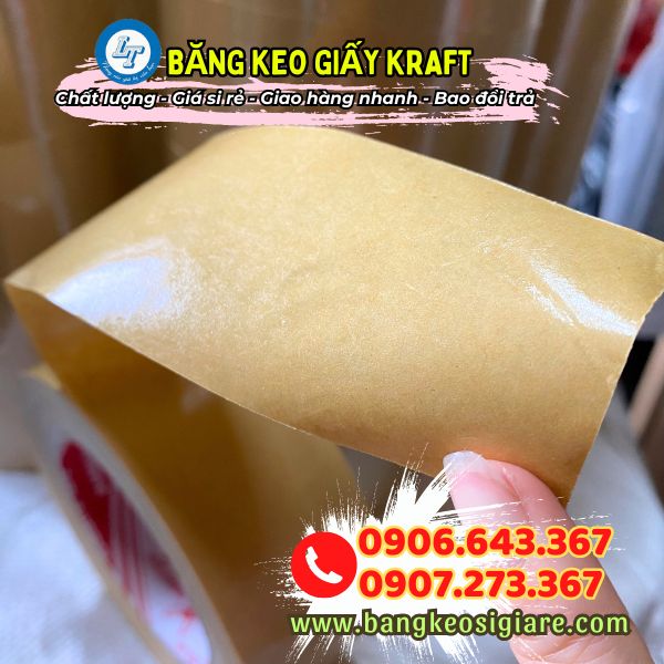 băng keo giấy kraft chất lượng bán giá sỉ tại kho băng keo giấy kraft giá sỉ