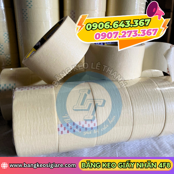 Băng keo giấy nhăn 4F8 chất lượng Băng keo giấy nhăn 4F8 chất lượng