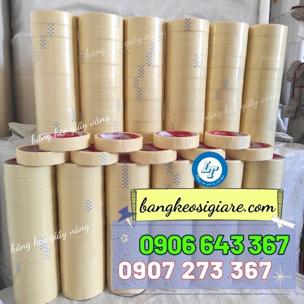 băng keo giấy vàng phân phối mạnh miền Nam băng keo giấy vàng phân phối mạnh miền Nam