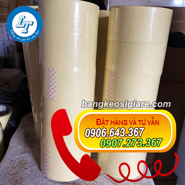 GIÁ ƯU ĐÃI BĂNG KEO GIẤY NĂM 2023 băng keo giấy vàng 5f
