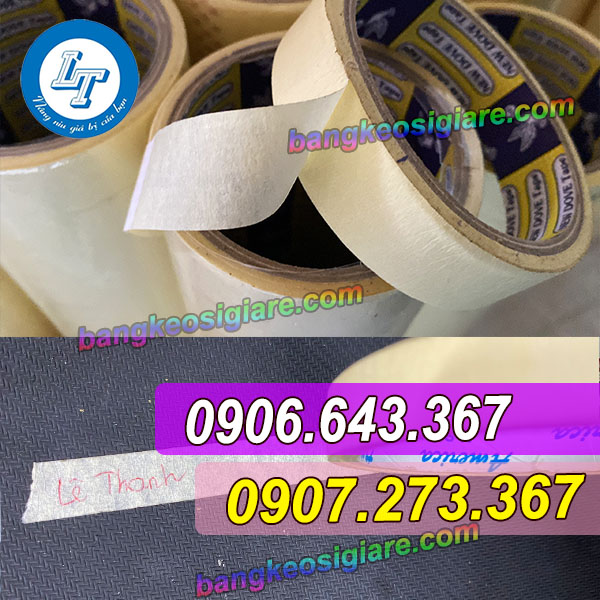 GIÁ BĂNG KEO GIẤY VÀNG 1 MẶT TRÊN THỊ TRƯỜNG băng keo giấy vàng viết được chữ