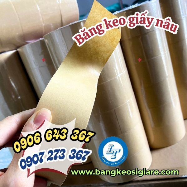 chuyên bán băng keo giấy xi măng màu nâu giá sỉ rẻ nhất băng keo giấy nâu nhám