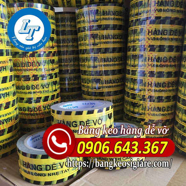 Xưởng băng keo hàng dễ vỡ giá rẻ Băng keo hàng dễ vỡ