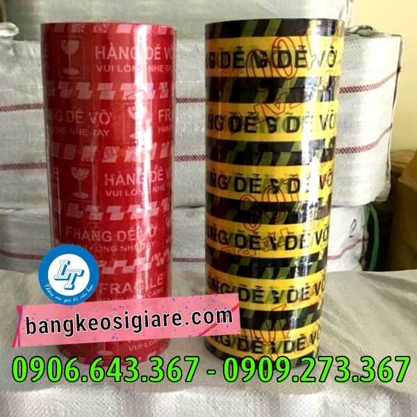 giá rẻ băng keo in chữ hàng dễ vỡ siêu bền băng keo hàng dễ vỡ nhiều màu