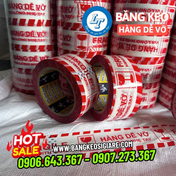 băng keo hàng dễ vỡ nền trắng chữ đỏ băng keo hàng dễ vỡ nền trắng chữ đỏ
