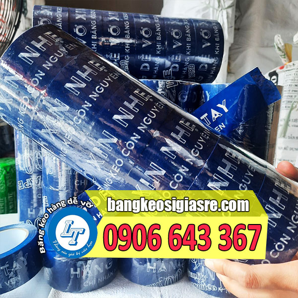 giá sỉ băng keo hàng dễ vỡ siêu tiết kiệm băng keo hàng dễ vỡ nền xanh