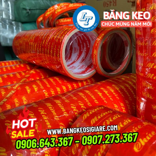 Băng keo chúc mừng năm mới giá sỉ tận nơi Băng keo chúc mừng năm mới giá sỉ