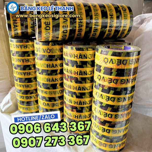 Băng keo hàng dễ vỡ 1 cây gồm 6 cuộn Băng keo hàng dễ vỡ 1 cây gồm 6 cuộn