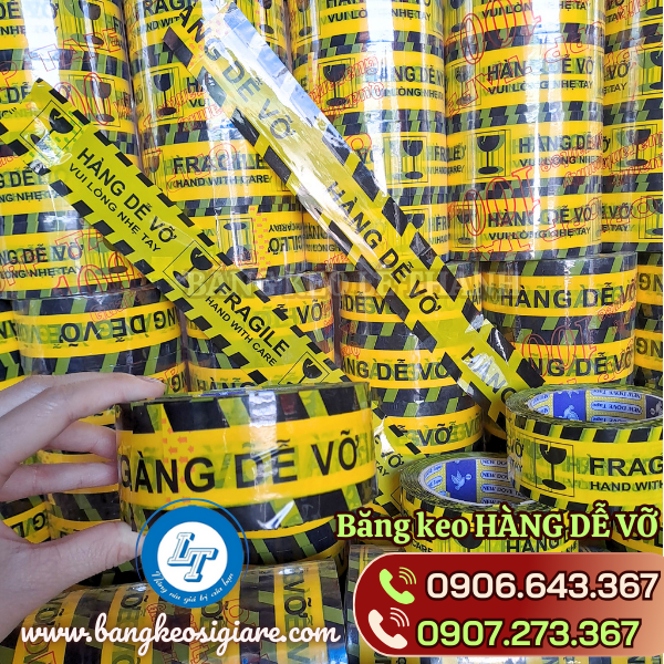 Băng keo hàng dễ vỡ xin nhẹ tay chất lượng Băng keo hàng dễ vỡ xin nhẹ tay chất lượng