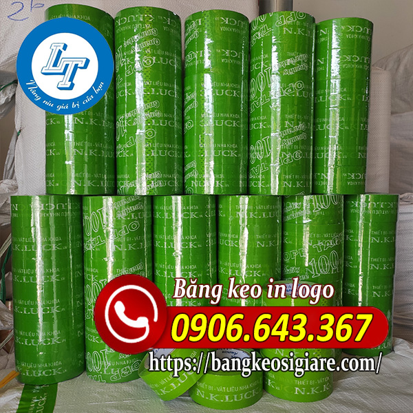 cơ sở băng keo in logo theo yêu cầu với giá rẻ Băng keo in logo in chữ