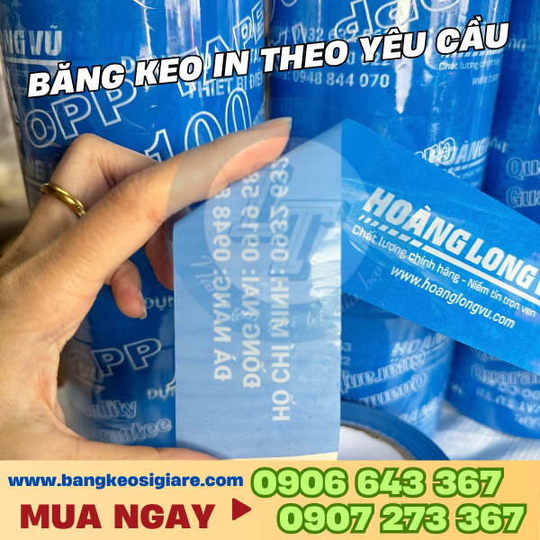 Băng keo in logo dán thùng carton giá sỉ Băng keo in logo dán thùng carton giá sỉ