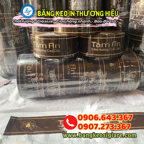 Xưởng in giá sỉ băng keo logo thương hiệu uy tín băng keo in thương hiệu nền màu