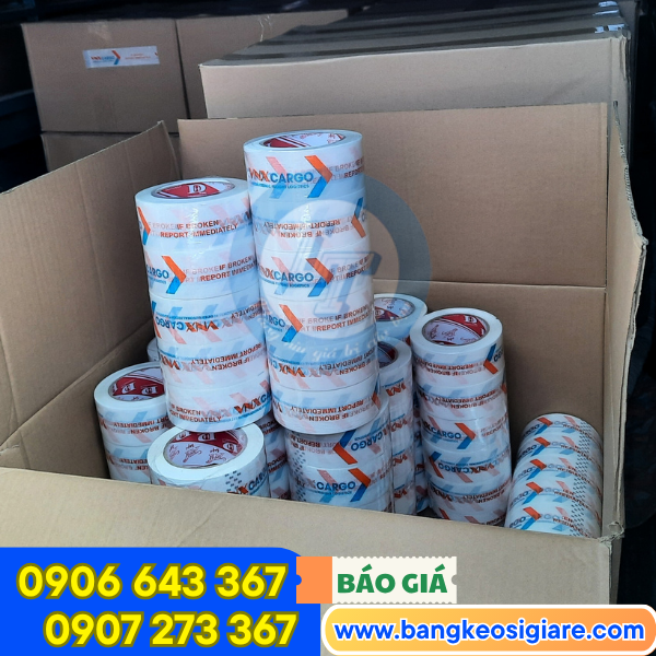 Băng keo logo đóng thùng giao khách Băng keo logo đóng thùng giao khách